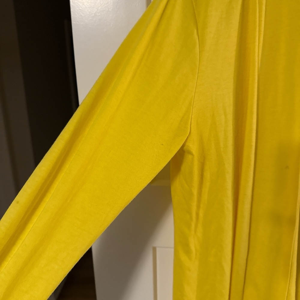 Bright Yellow Open Cardigan - Picture 2 of 4